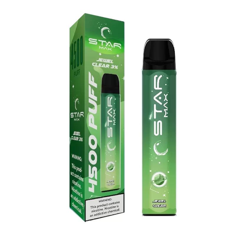 STARMAX 3% JEWEL CLEAR 4500 PUFFS