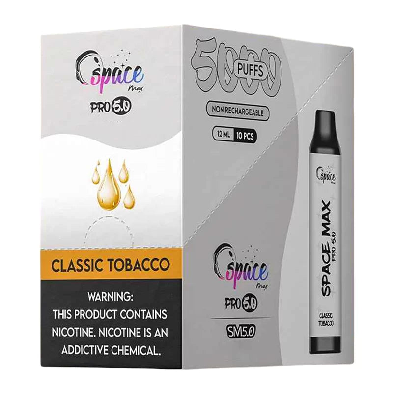 SPACE MAX PRO CLASSIC TOBACCO 5% 5000Puffs