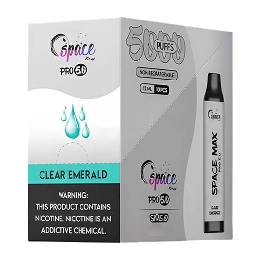 SPACE MAX PRO clear Emerald 5% 5000Puffs