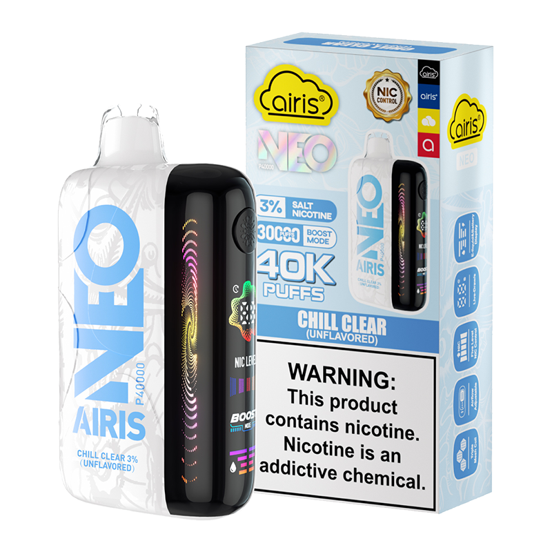 AIRIS NEO CHILL CLEAR 3% UNFLAVORED 40K