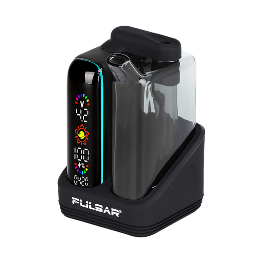 Pulsar 510 DL 5.0 Bubbler Dab Kit with Wax Atomizer  Black  1000mAh