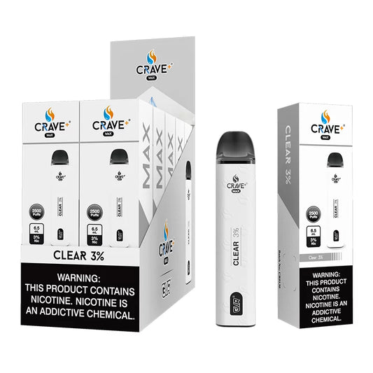 Crave max Clear 2500 Puffs 3%