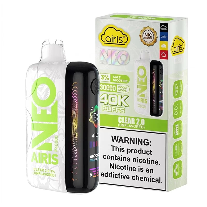 AIRIS NEO 40k CLEAR  2.0 UNFLAVORED 3%