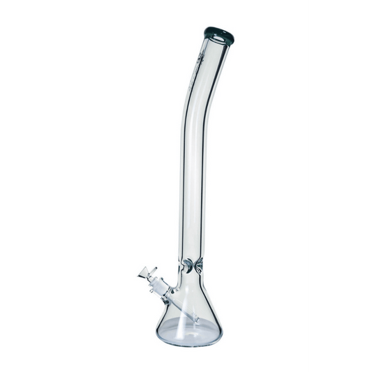 18" Bent Neck 9MM Beaker Bong by The Kind Glass