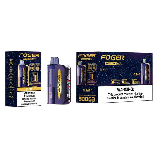 FOGER SWITCH PRO KIT 30000 PUFFS  CLEAR