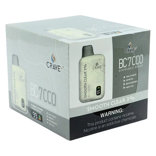 CRAVE PLUS BC 7000 PUFFS SMOOTH CLEAR 3%