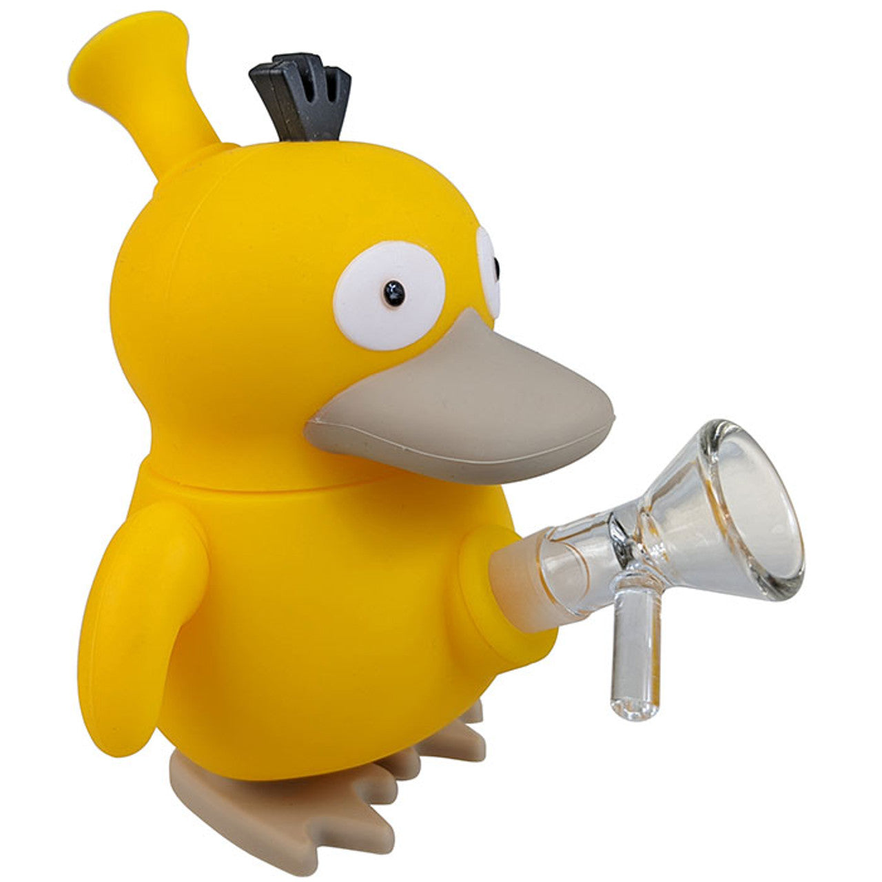 3 × 6" Silicone Yellow Duck Water Pipe - with 14M Bowl