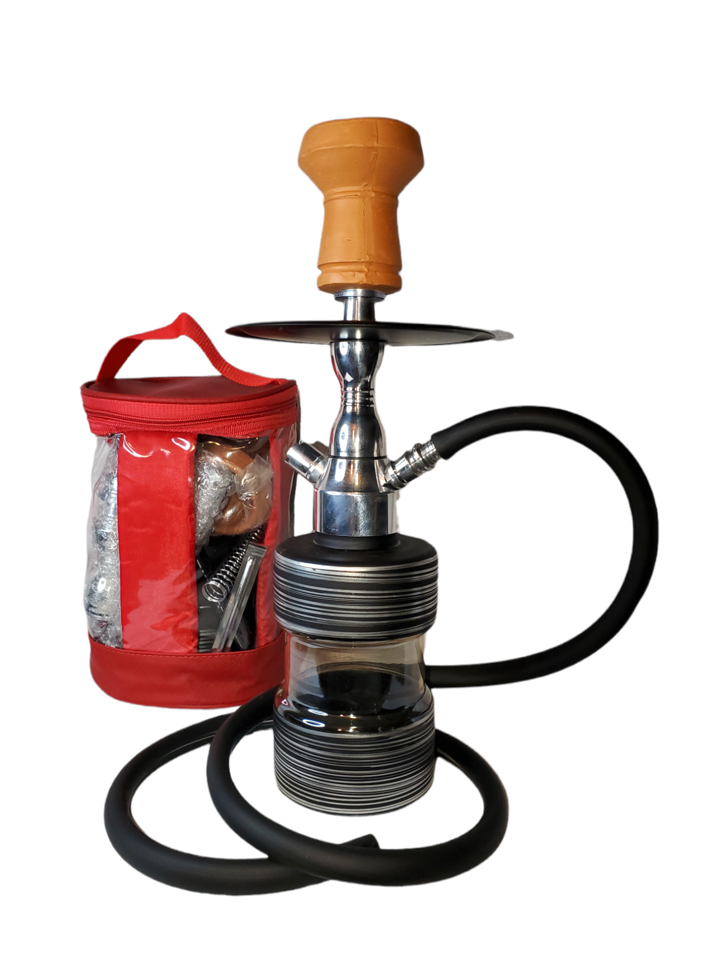 C Breeze Travel Hookah in Red Bag