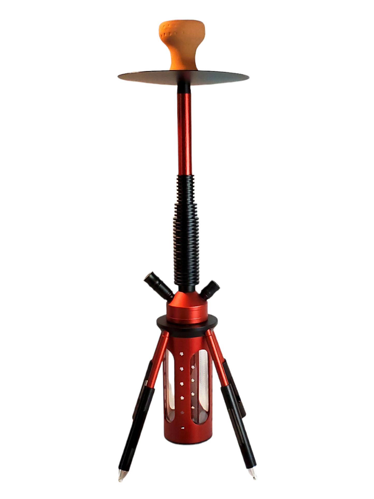 Modern Aluminum Shisha Rocket Hookah with Accessories LED Light and Remote