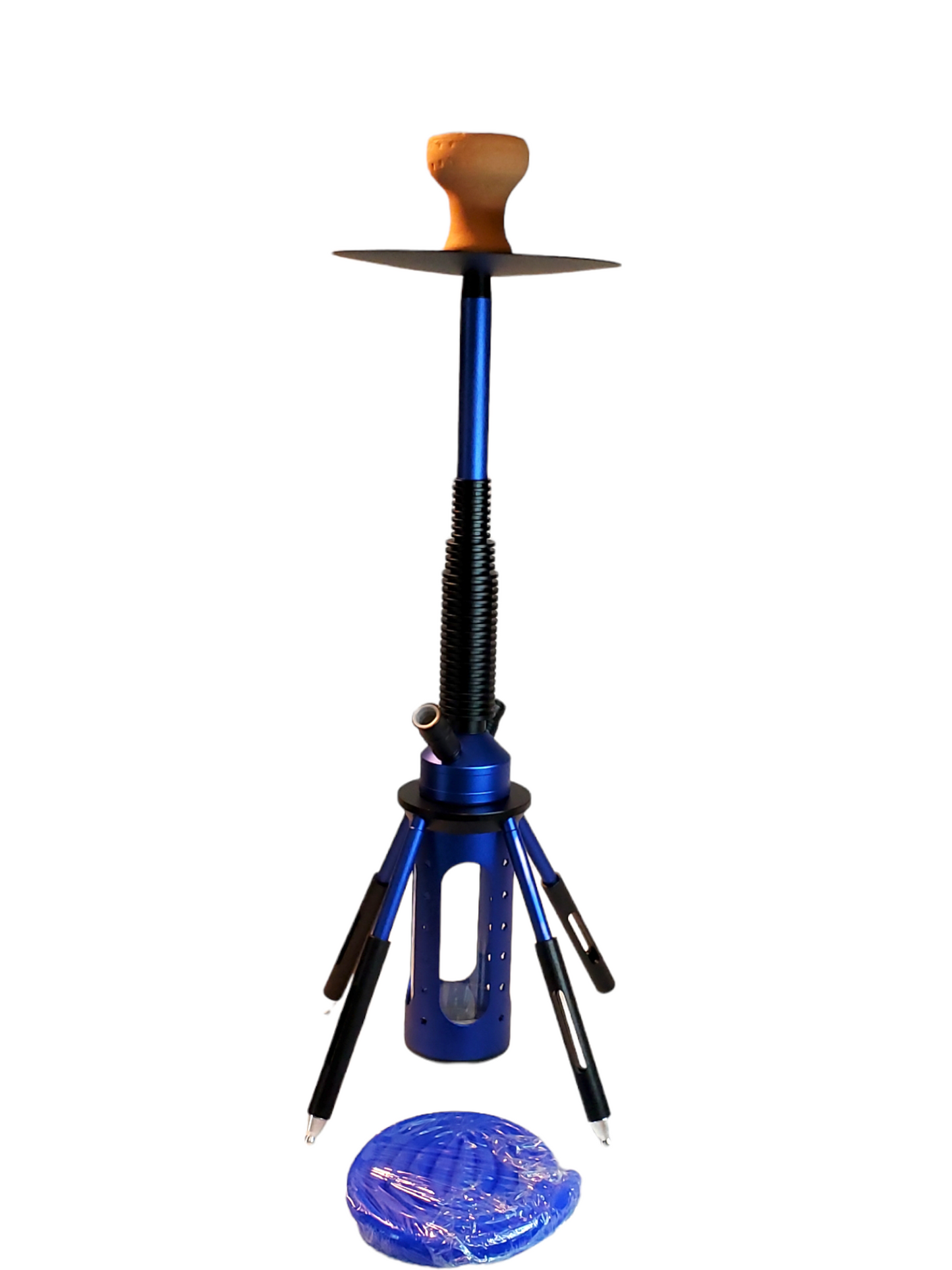 Modern Aluminum Shisha Rocket Hookah with Accessories LED Light and Remote