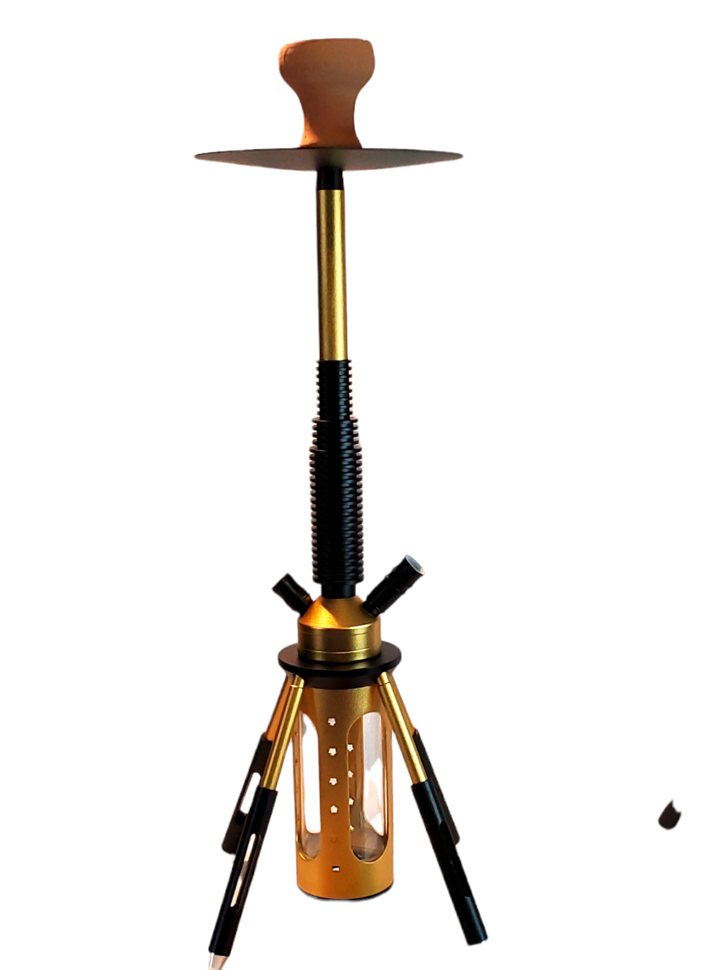 Modern Aluminum Shisha Rocket Hookah with Accessories LED Light and Remote