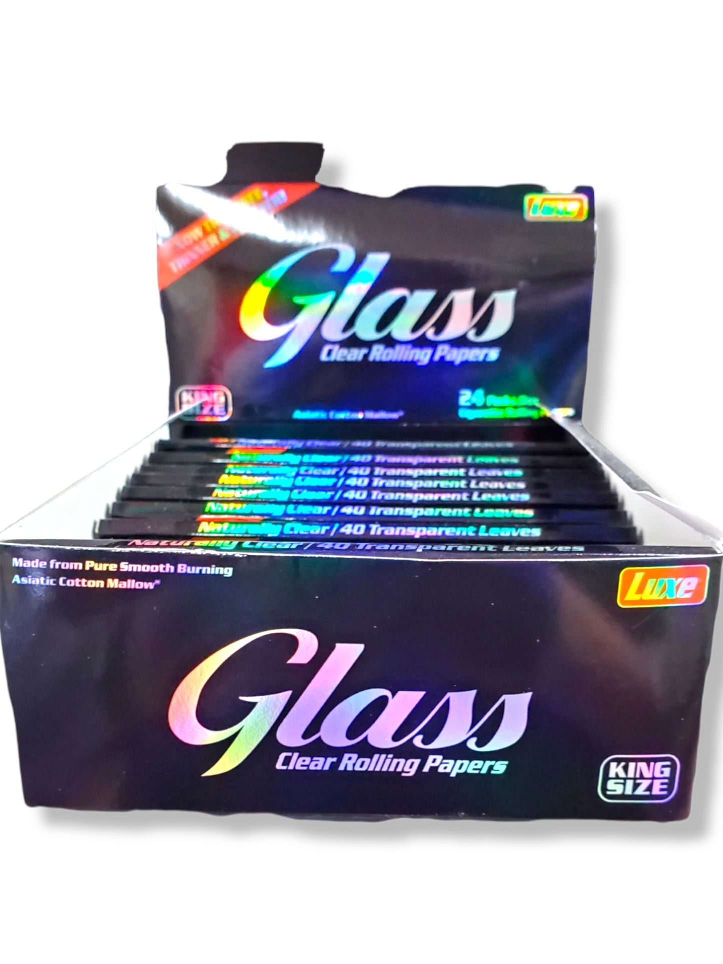 Glass Luxe Kingsize 3Pks + 1Bic Lighter