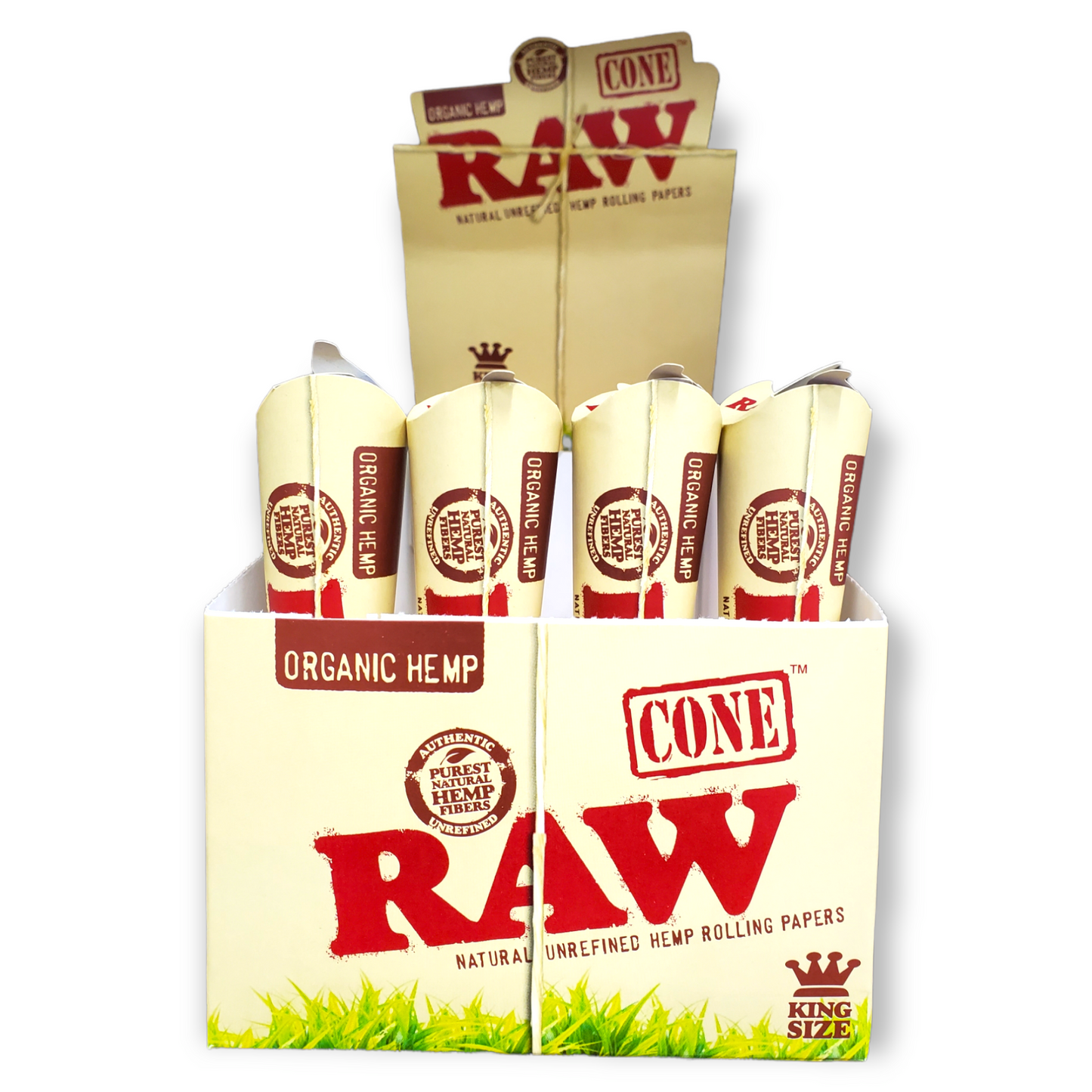 Organic Hemp Raw Cone King Size 4Pks