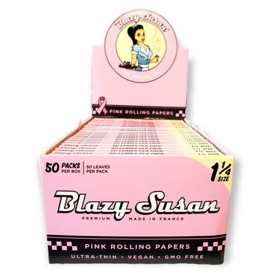 Blazy Susan Pink Rolling Papers 1 1/4 Size