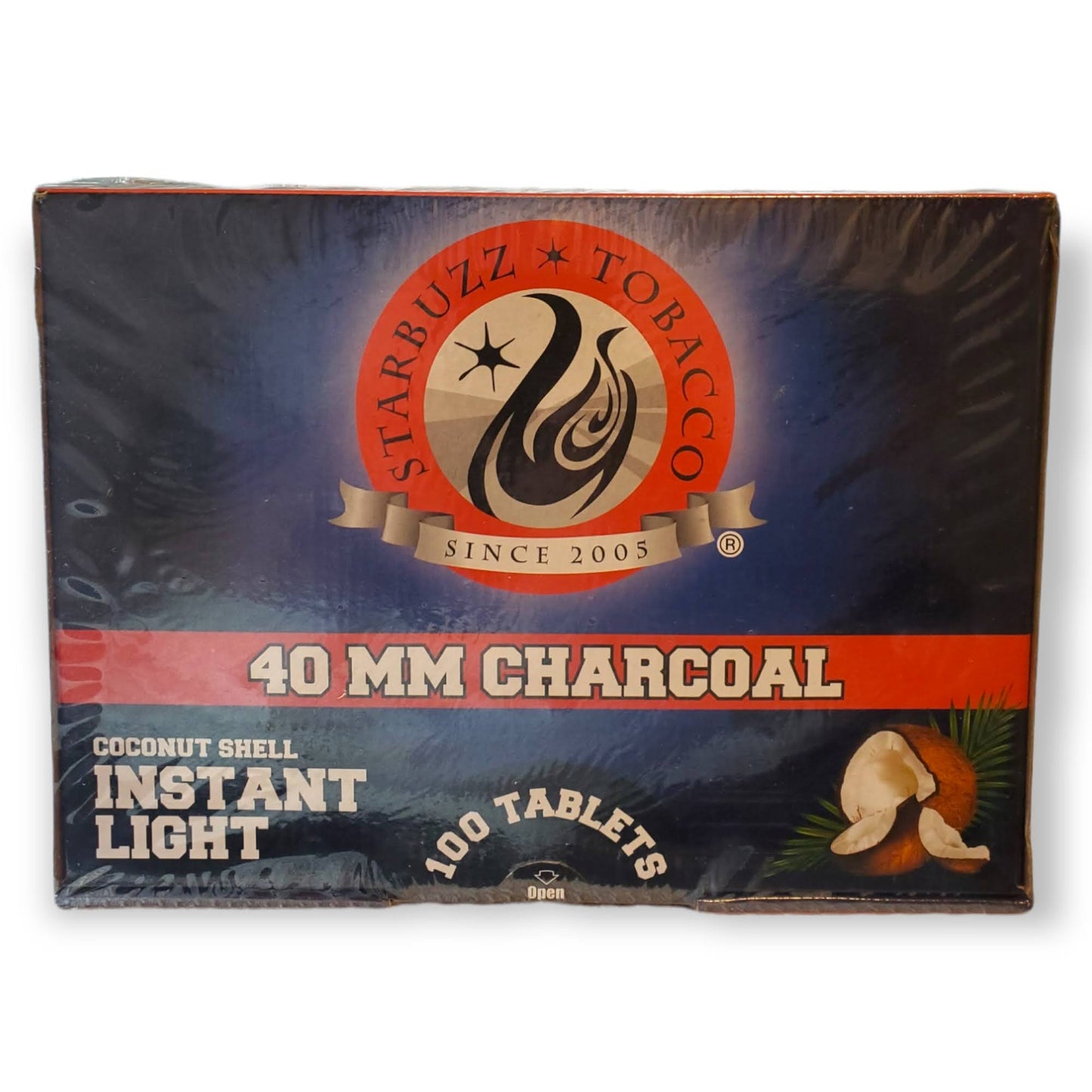 Starbuzz 40mm Instant Light Coconut Shell Charcoal Box Large