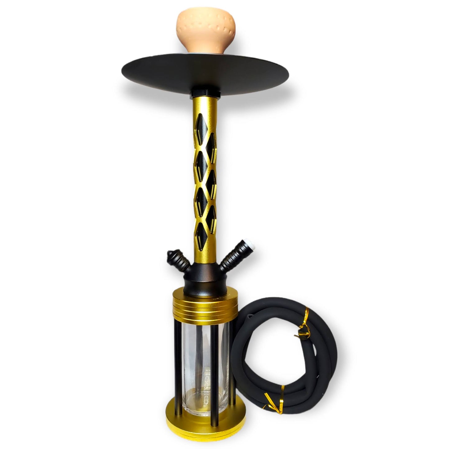 Gold Echo Vial Hookah 21"