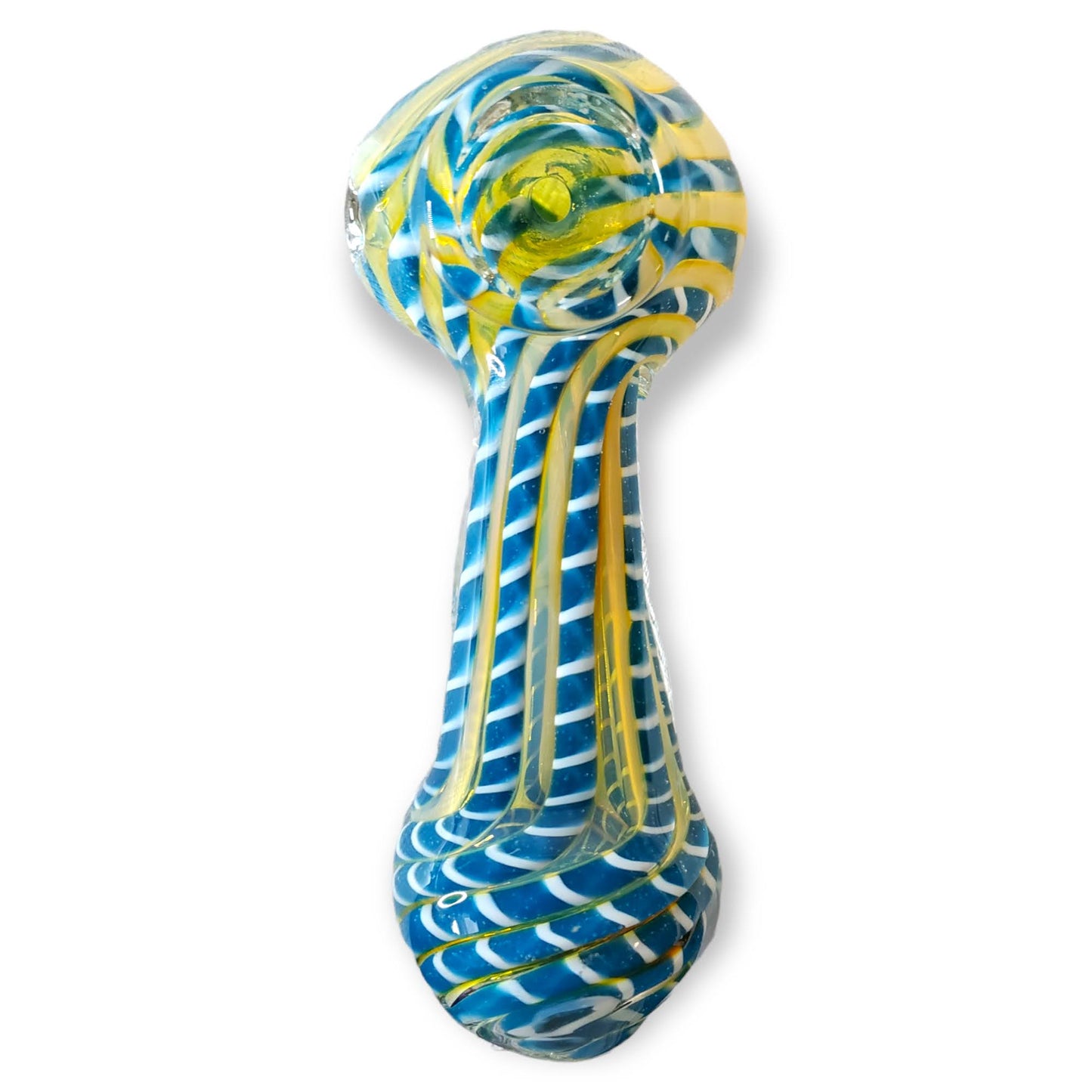 Candy Sky Swirled Glass Spoon Pipe 4.25" Color Vary