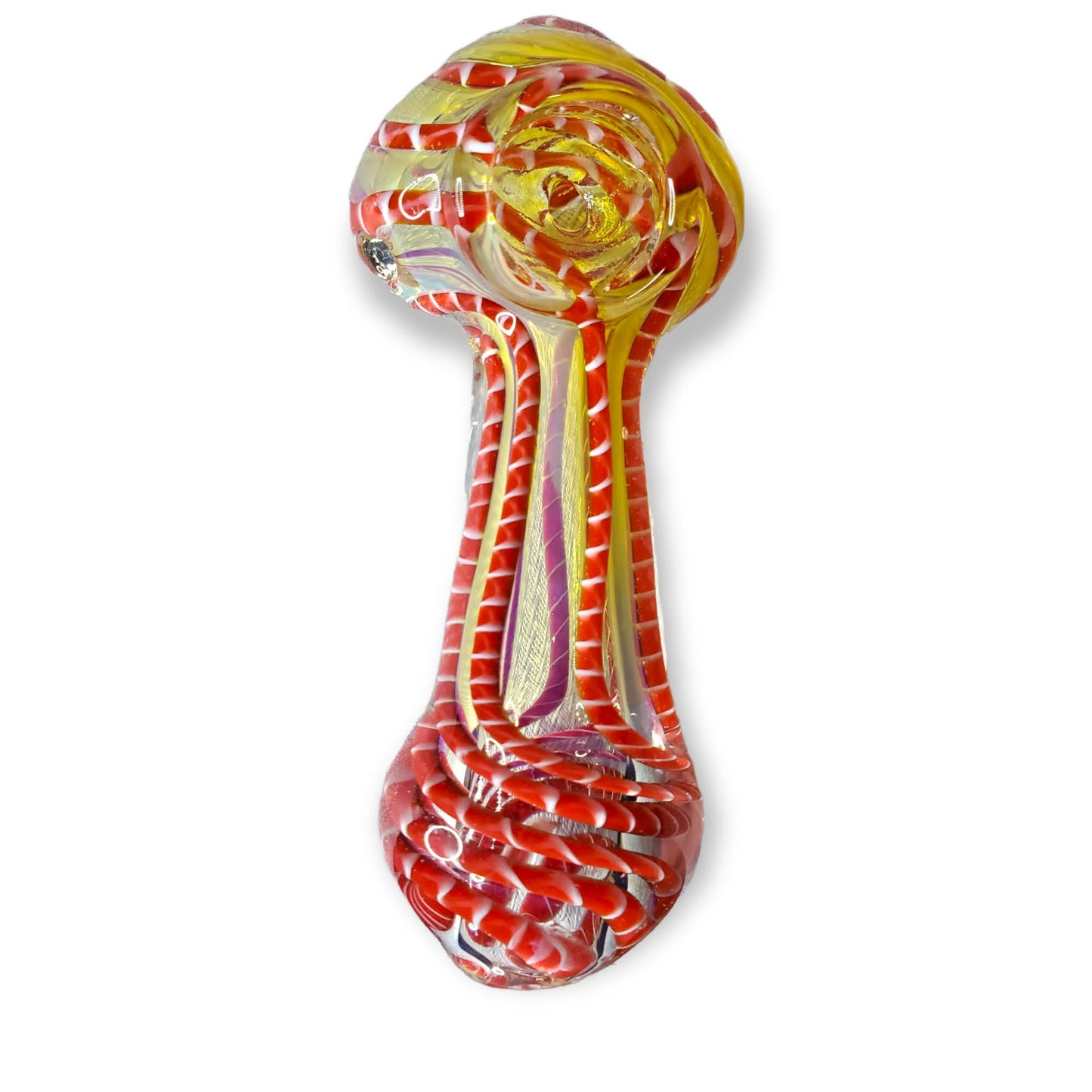 Candy Sky Swirled Glass Spoon Pipe 4.25" Color Vary