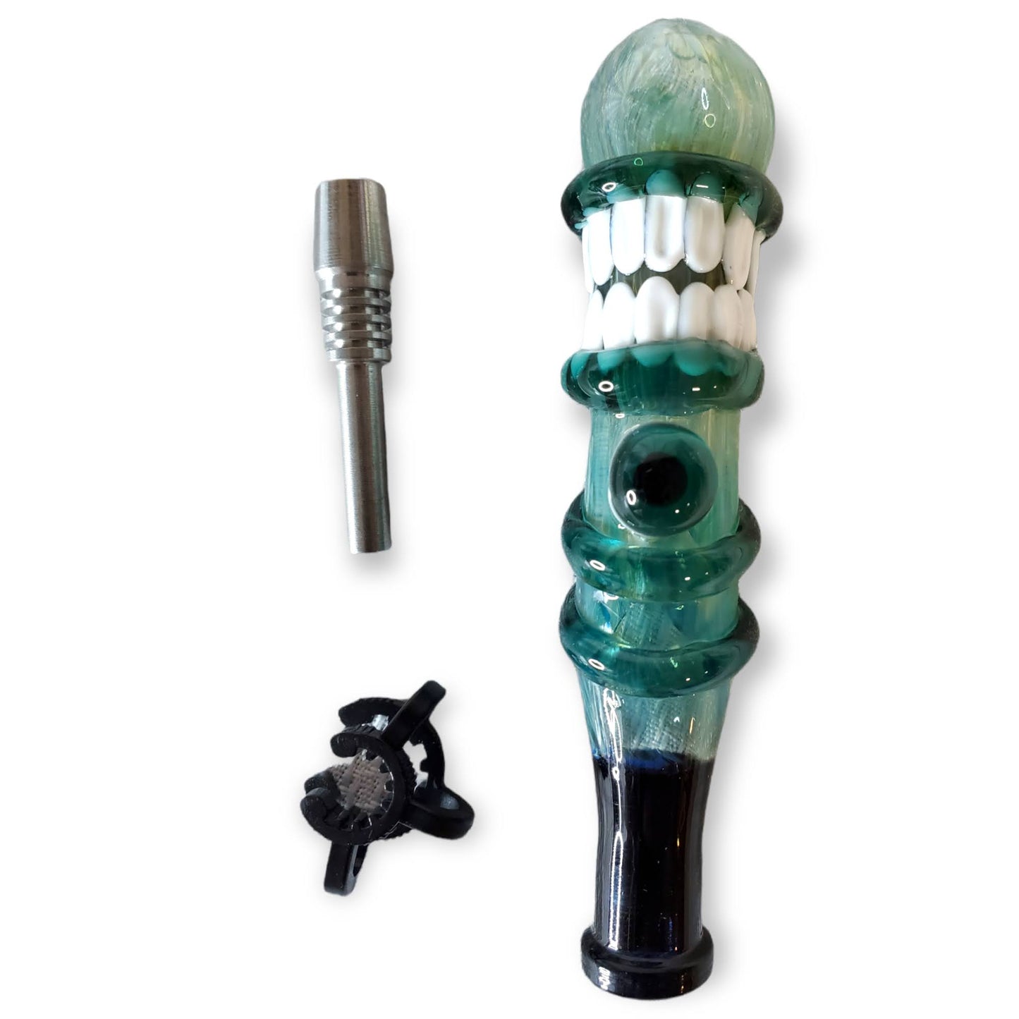 Trippy Face Dab Straw w/ Ti Tip 5"/10mm F Color Vary