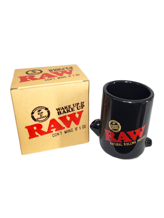 Raw Wake Up & Bake Up Ceramic Cone Mug 10oz