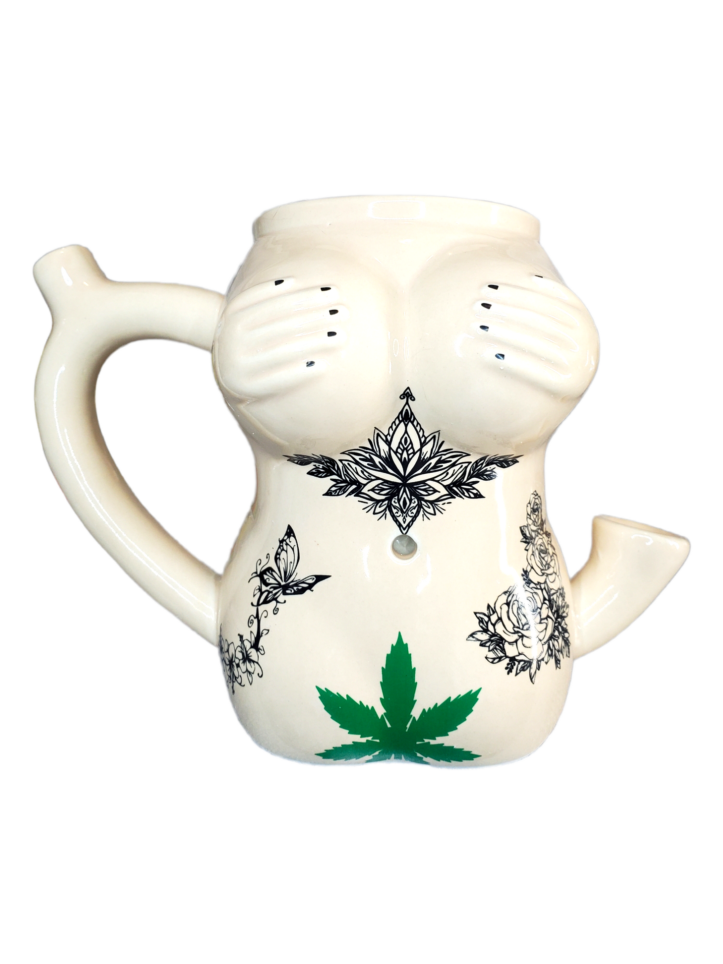 Tattoo Girl Ceramic Pipe Mug 10oz