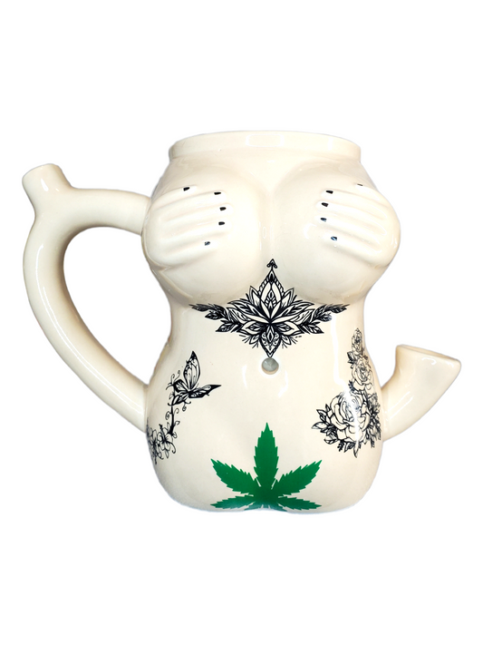 Tattoo Girl Ceramic Pipe Mug 10oz