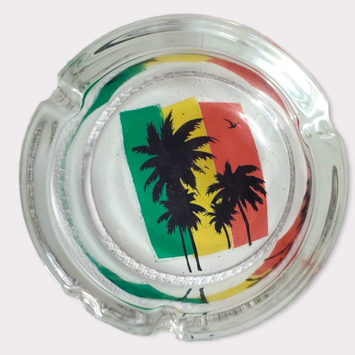 Glass Round Ashtrays 4"