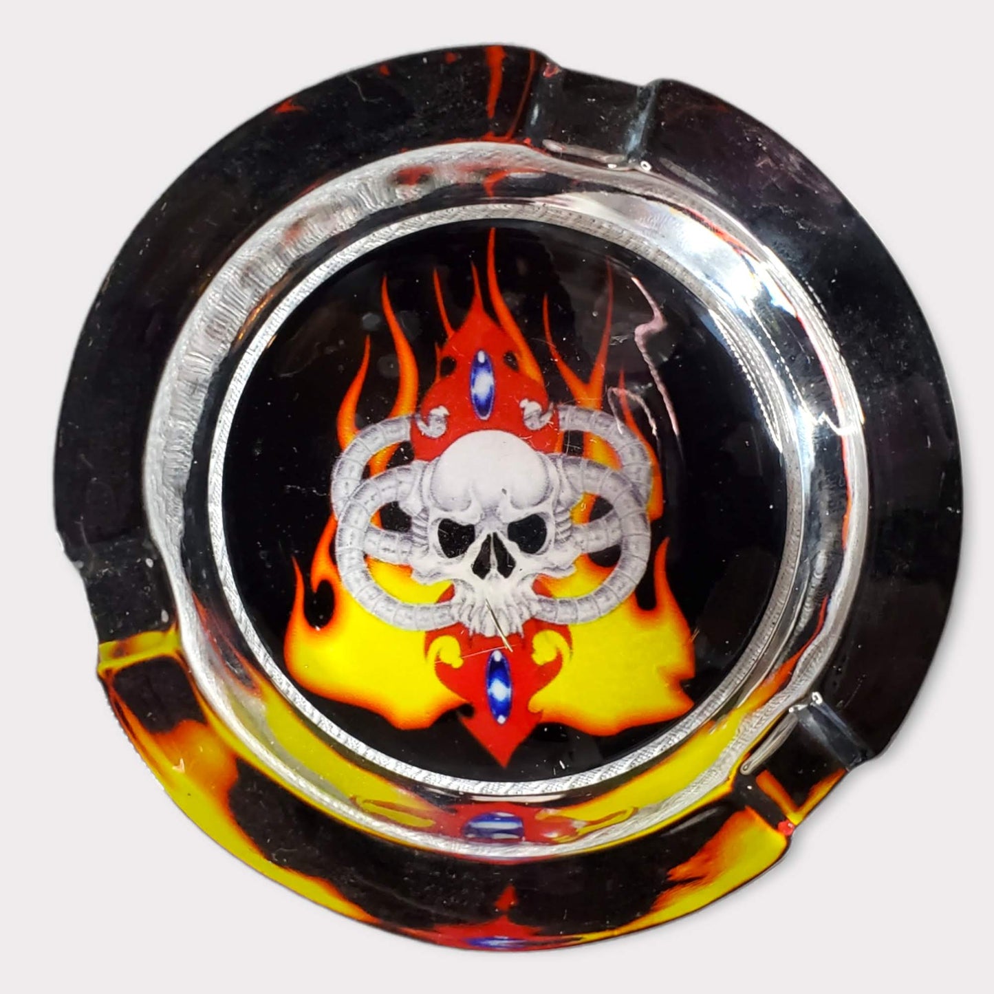 Glass Round Ashtrays 4"