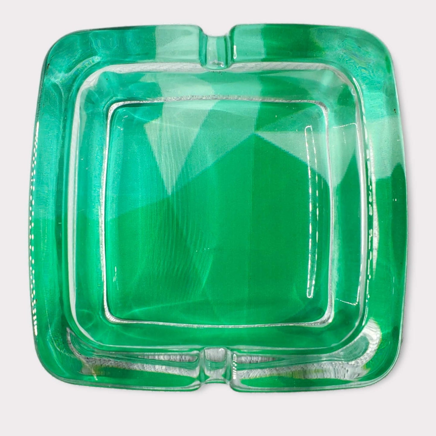 Glass Square Ashtrays 4"