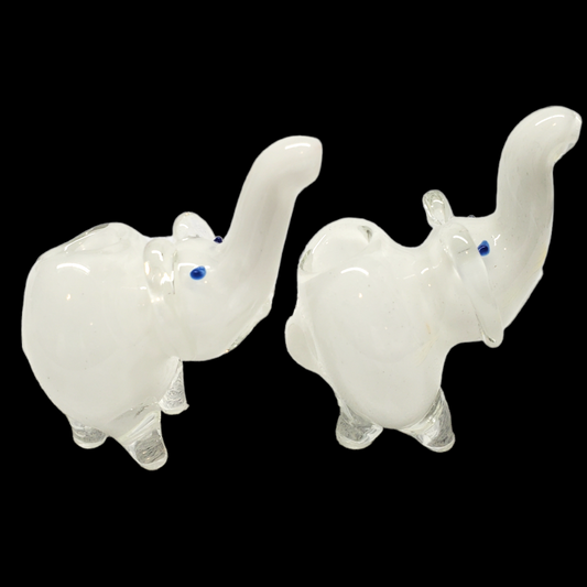 Frit Work Elephant Animal Hand Pipe