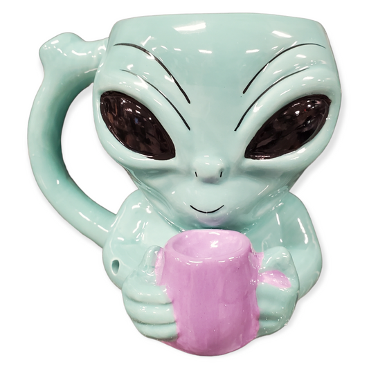 Alien Ceramic Pipe Mug-12oz