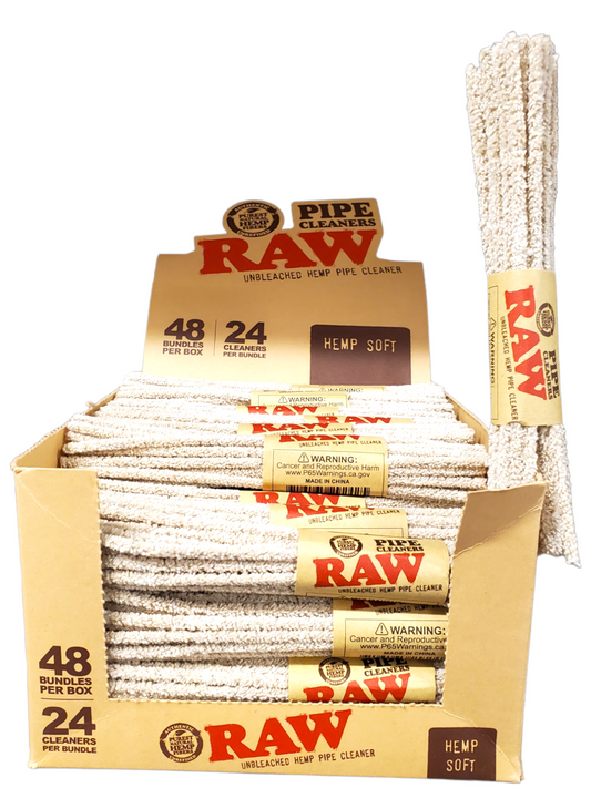 Raw Pipe Cleaners 24Pc/Hemp Soft