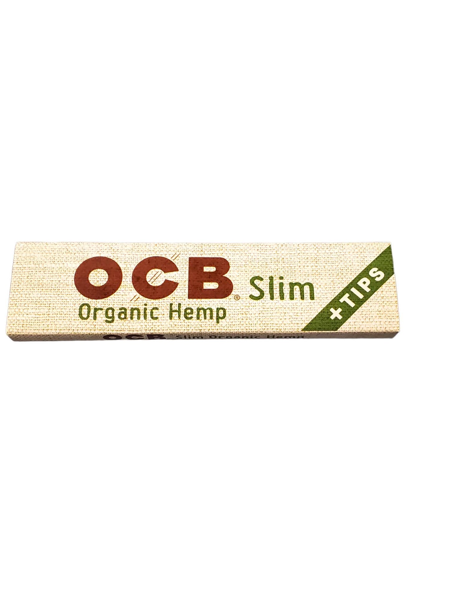 OCB Slim + Tips Organic Hemp Cigarette Paper