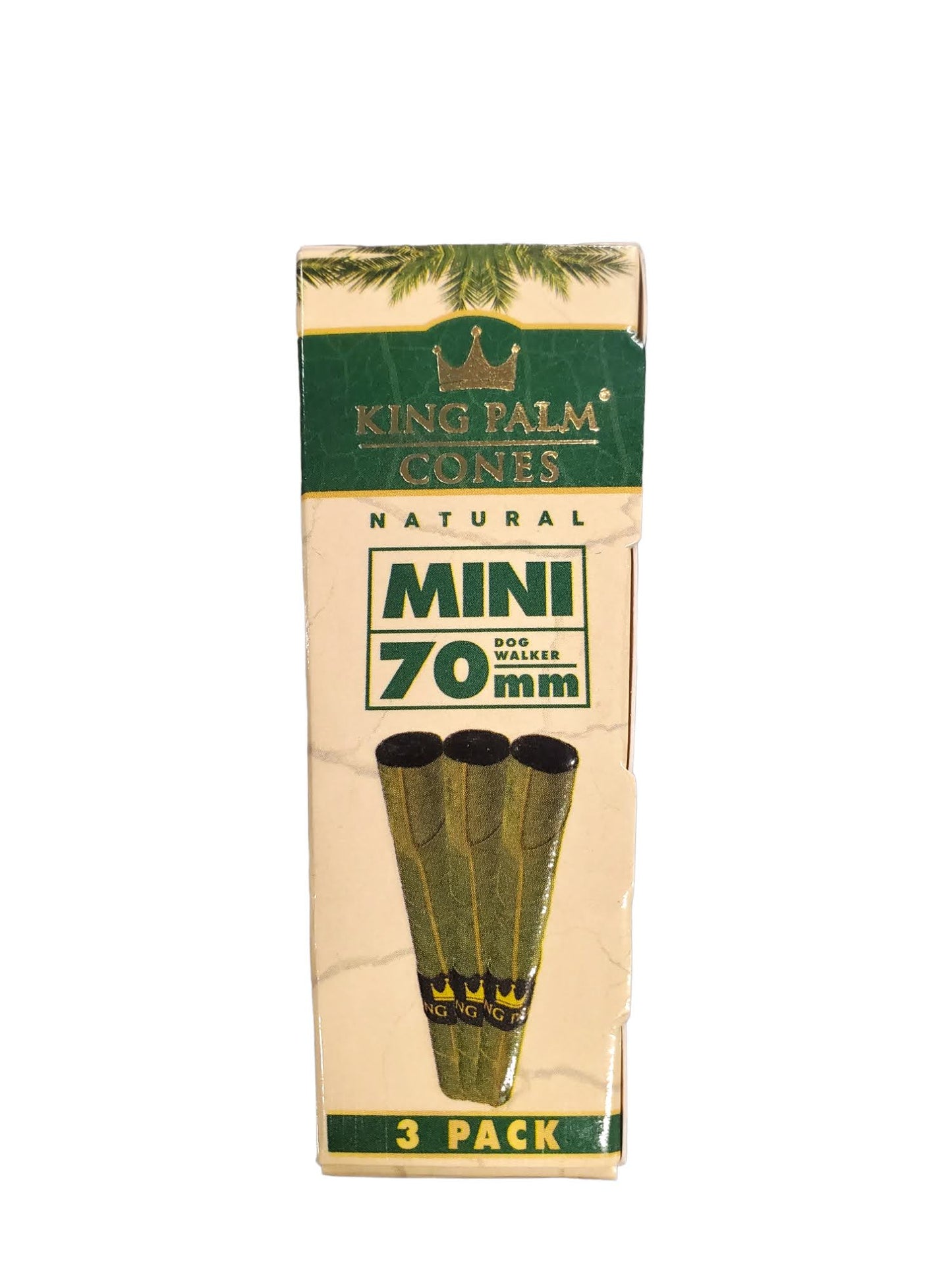 King Palm Mini Cones 70mm 3Pk Natural