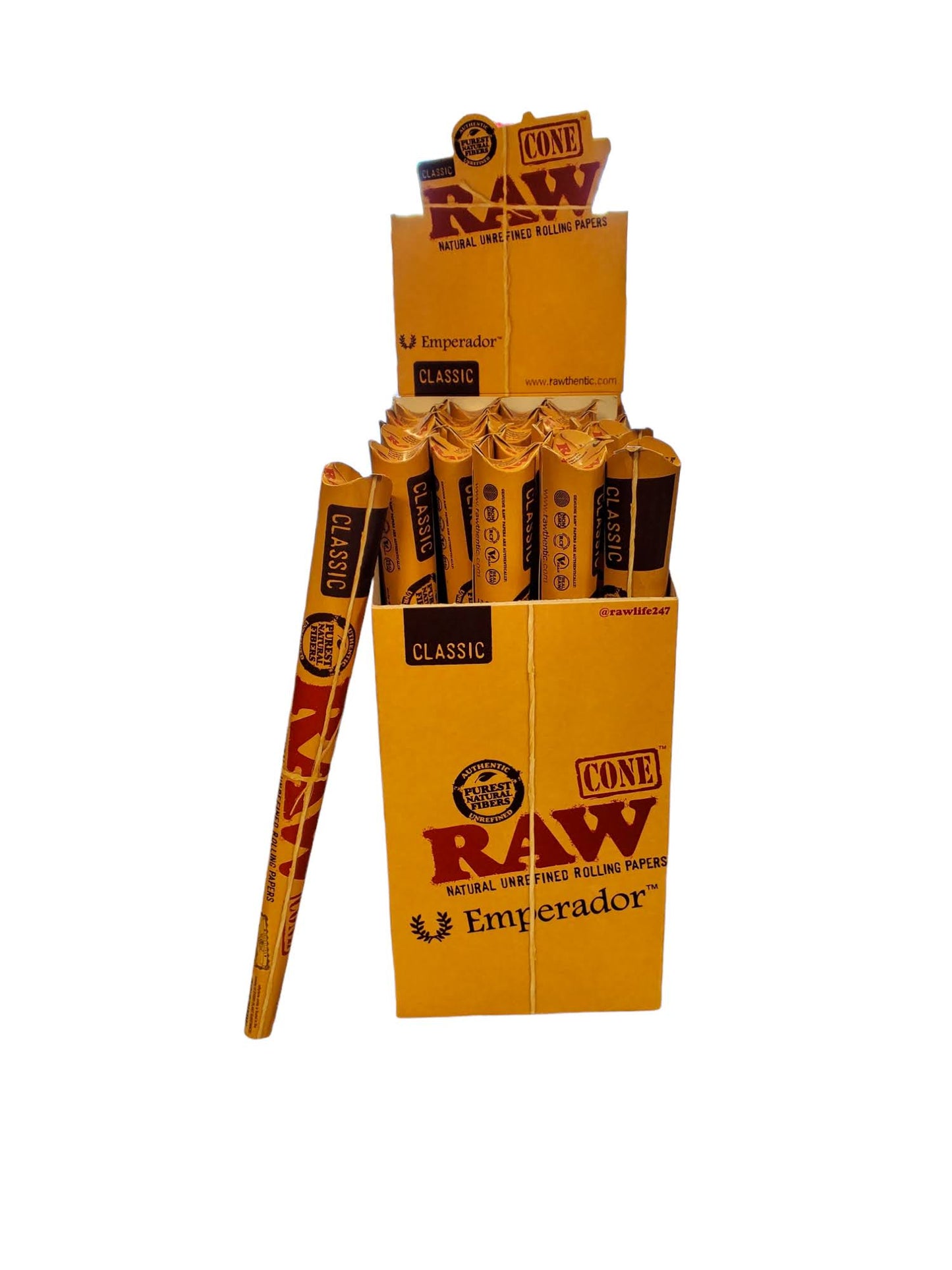 Raw Classic Unrefined Pre-Roll Cone Emperador