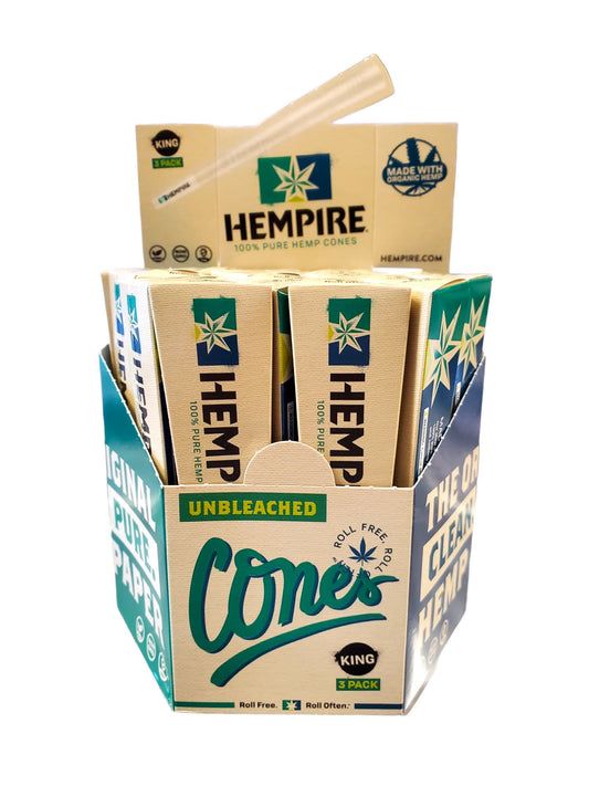 Hempire Cones Unbleached King Size 3Pk