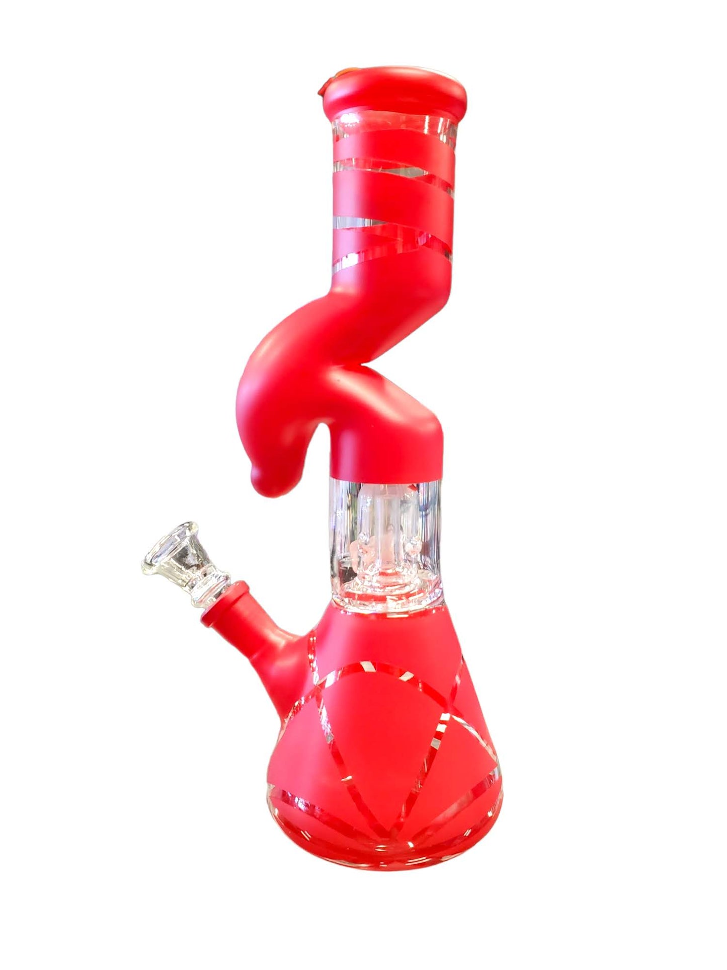 10" Frosted Color Zong Perc Water Pipe