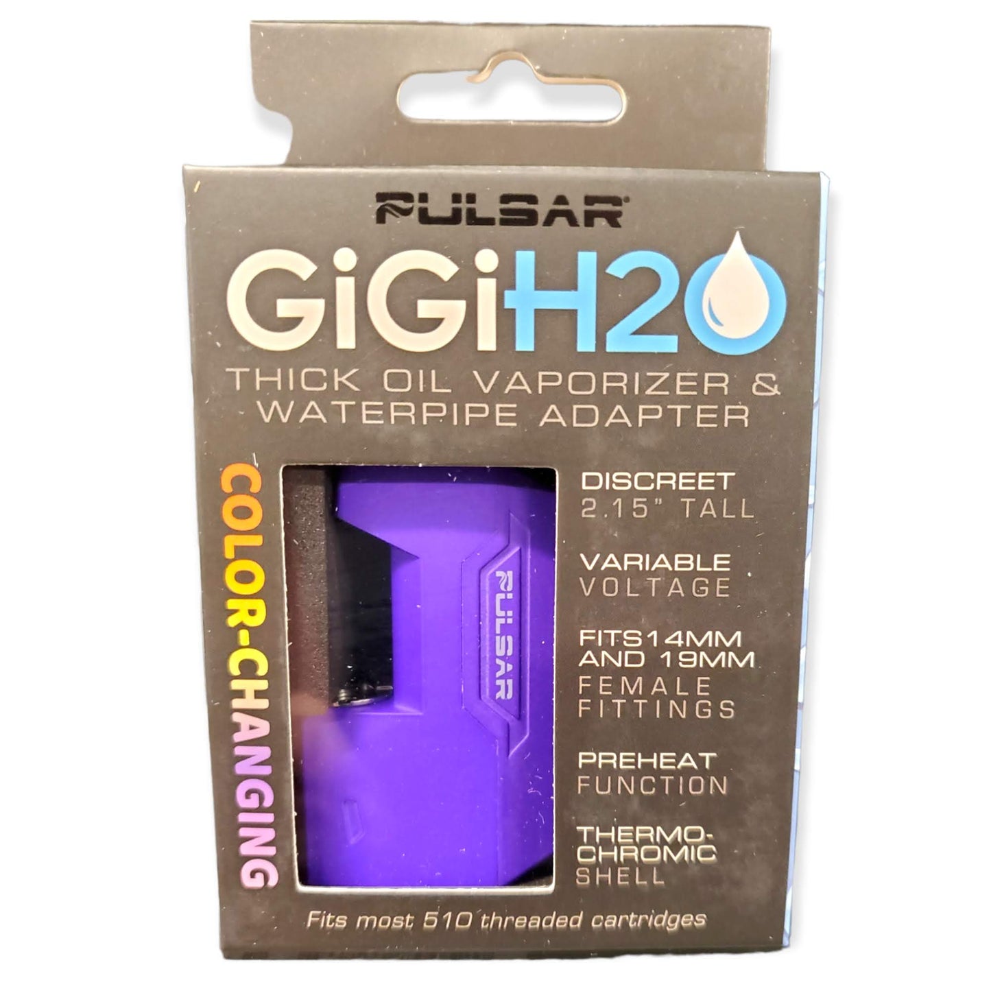 Pulsar GiGi H20 510 Battery w/Water Pipe Adapter-500 mAh