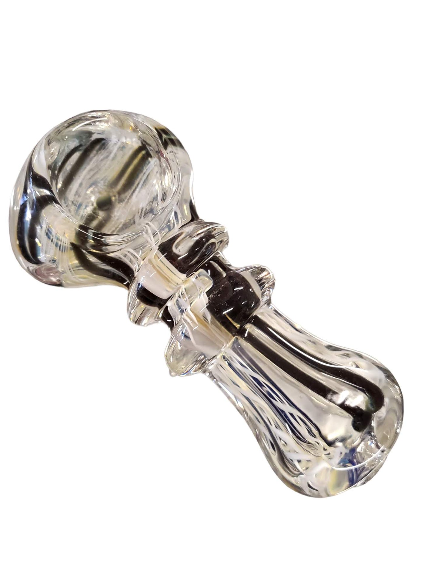 2.5 Double Rim Twisted Designs Spoon Hand Pipe