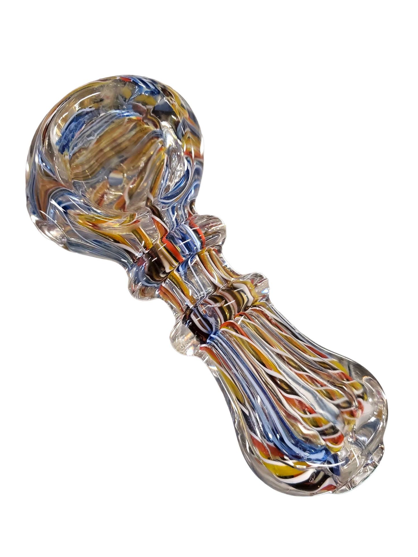 2.5 Double Rim Twisted Designs Spoon Hand Pipe