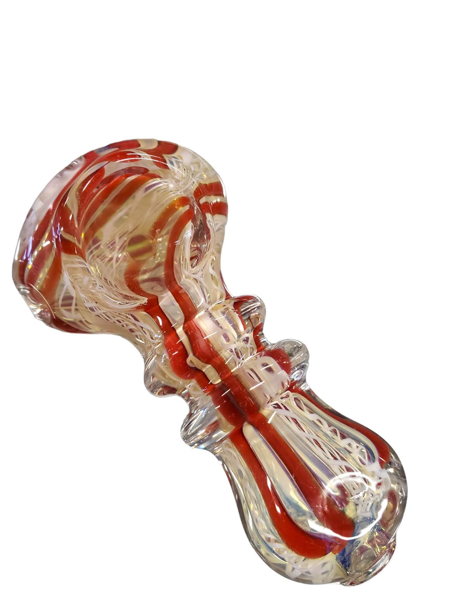 2.5 Double Rim Twisted Designs Spoon Hand Pipe