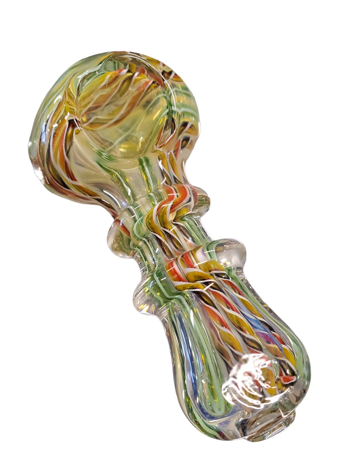 2.5 Double Rim Twisted Designs Spoon Hand Pipe