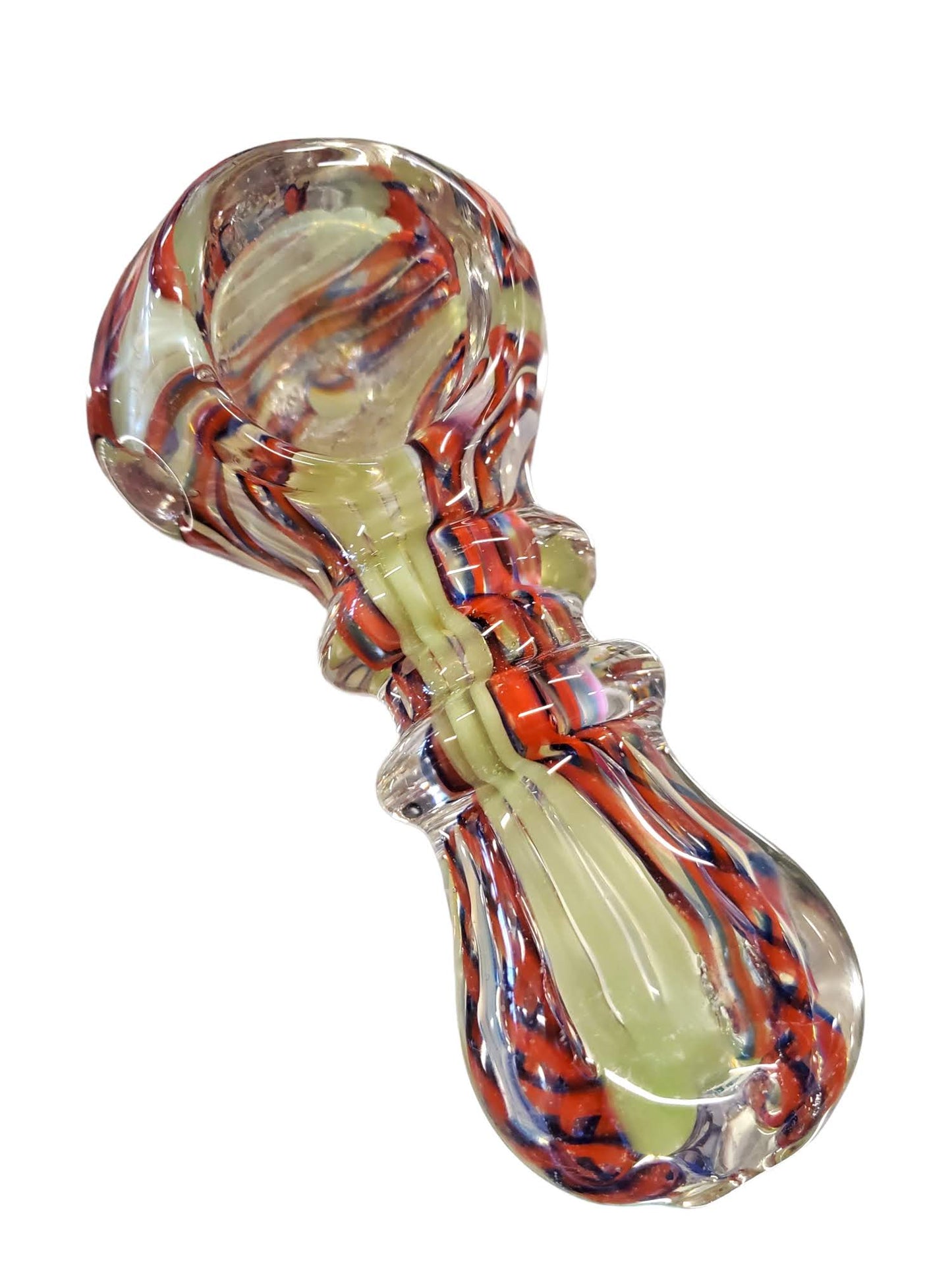 2.5 Double Rim Twisted Designs Spoon Hand Pipe