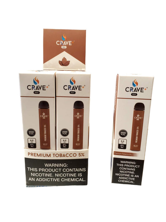 MA Crave Max Premium Tobacco 2500 Puffs 6.5ML