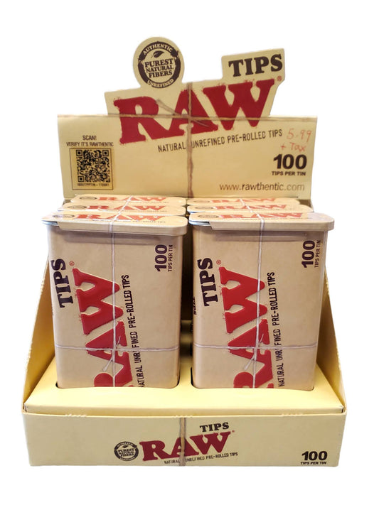 Raw Tips Tin 100 Count