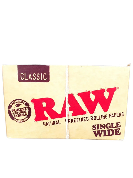 Classic Raw Single Wide 3Pks + 1Bic Lighter